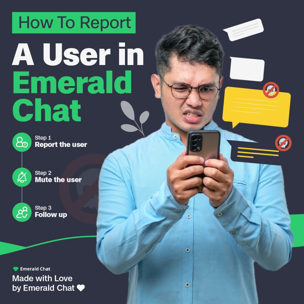 How To Report A User in Emerald Chat