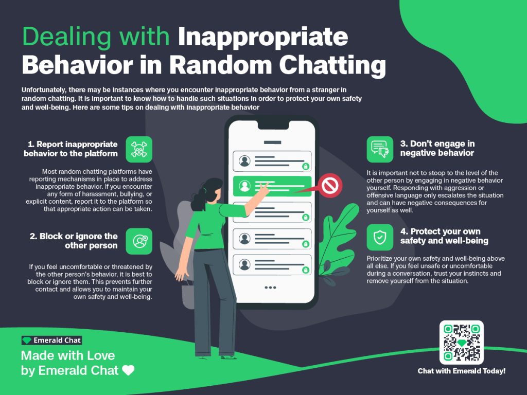 Dealing with Inappropriate Behavior While Random Chatting