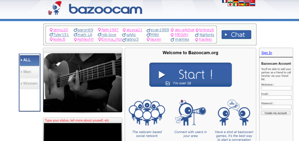 bazoocam interface