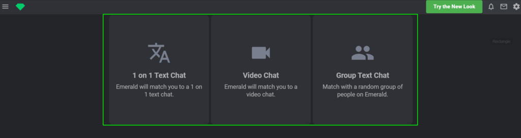 Emerald Chat's Card Options