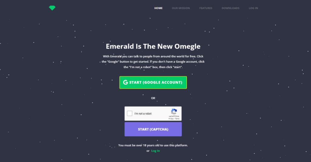 Emerald Chat - Chatroulette alternative